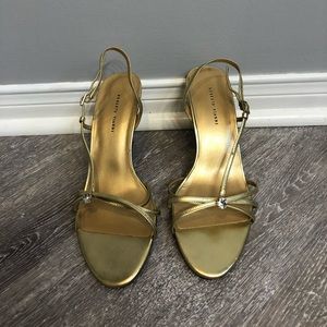 Gold Roberto Vianni Strappy Sandals